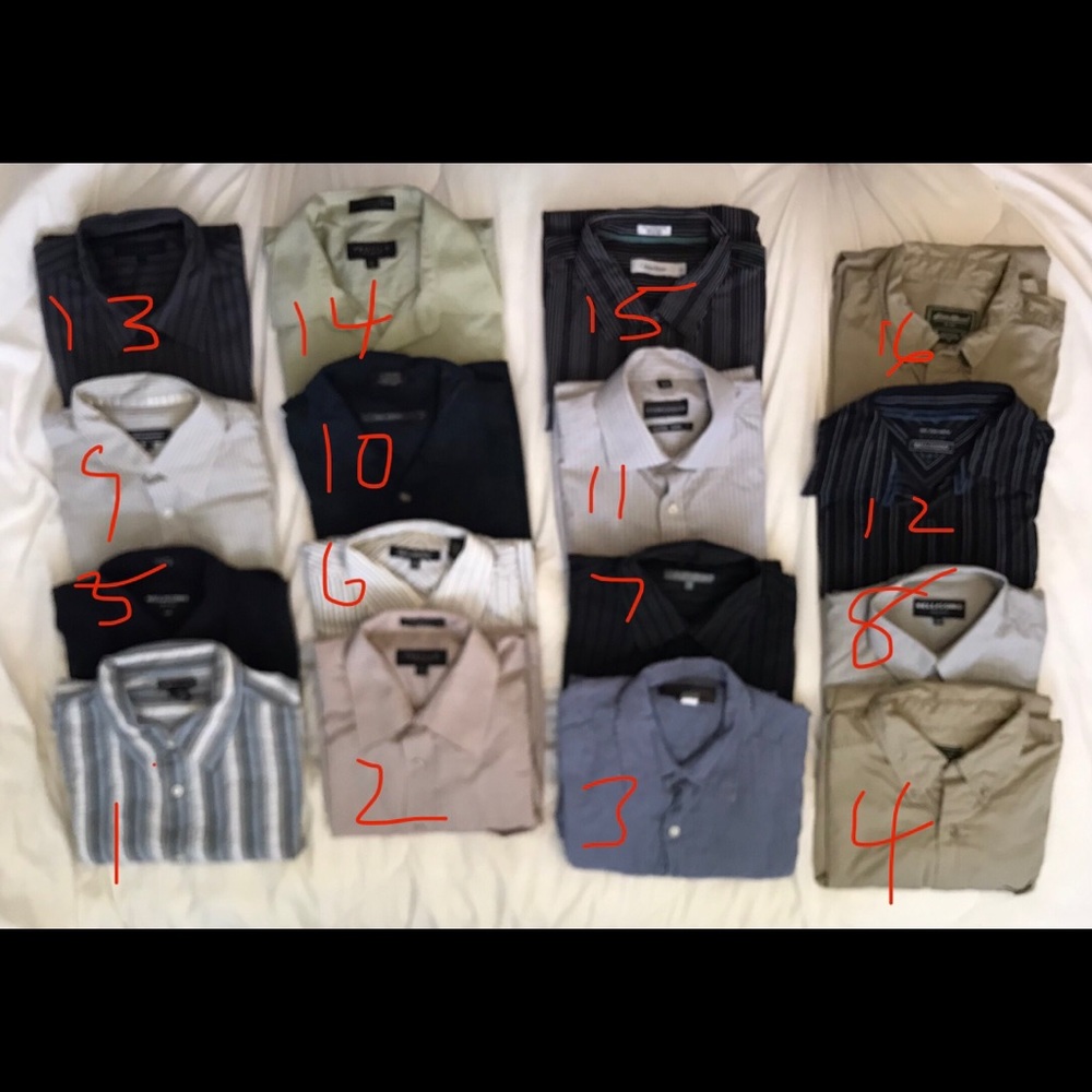 Men’s dress shirts - various designs